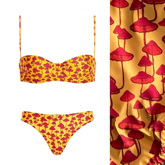 AGUA BENDITA Set - x Tropic of C Coco Bikini Top & Lo Bottom - S - Picture 1 of 16